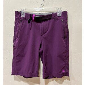 The North Face Hiking Shorts, Mid-Thigh Length, Purple, Size 6